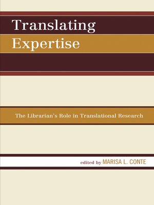 cover image of Translating Expertise